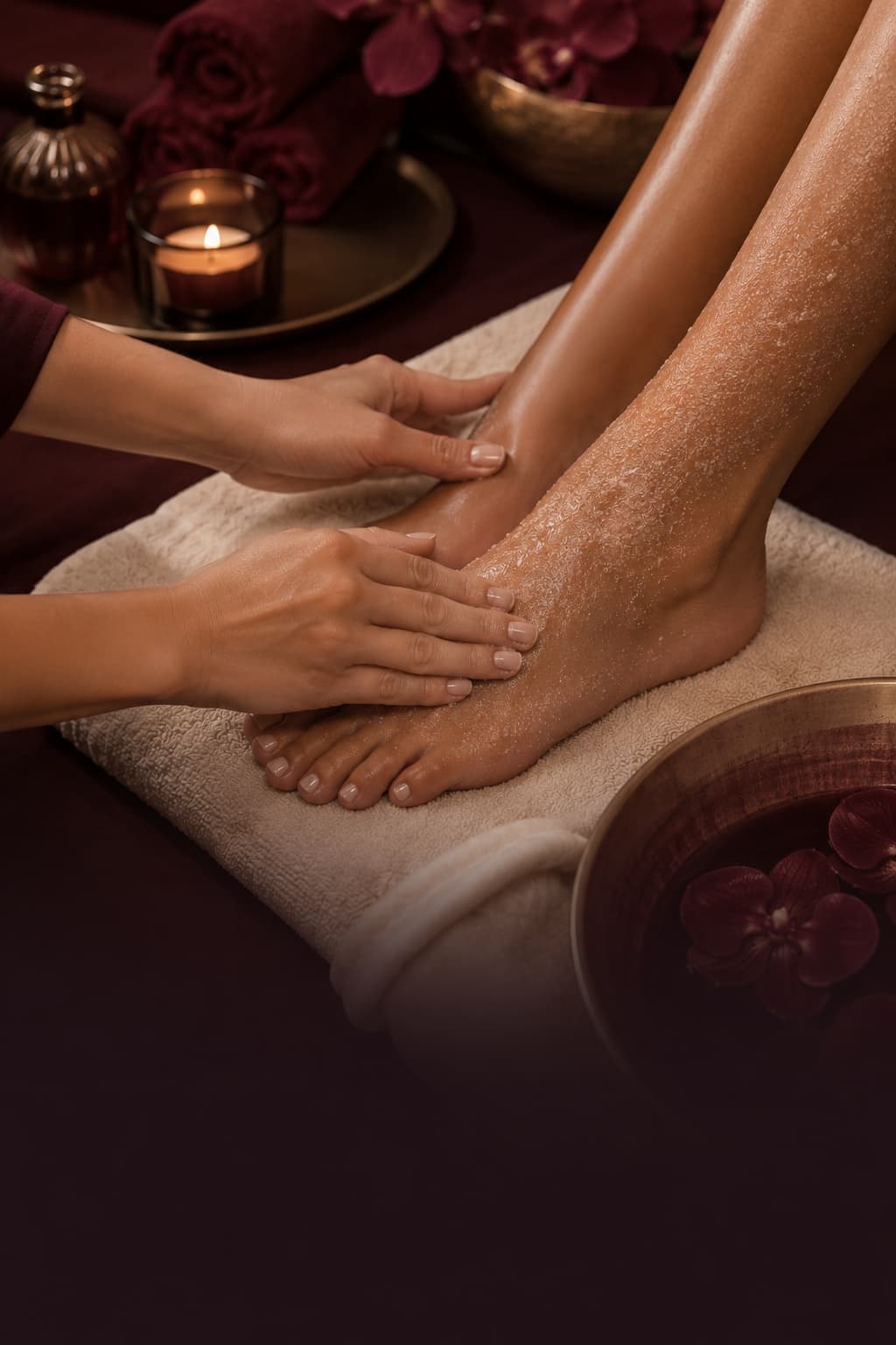 Étapes du soin le Soin Pieds SPA